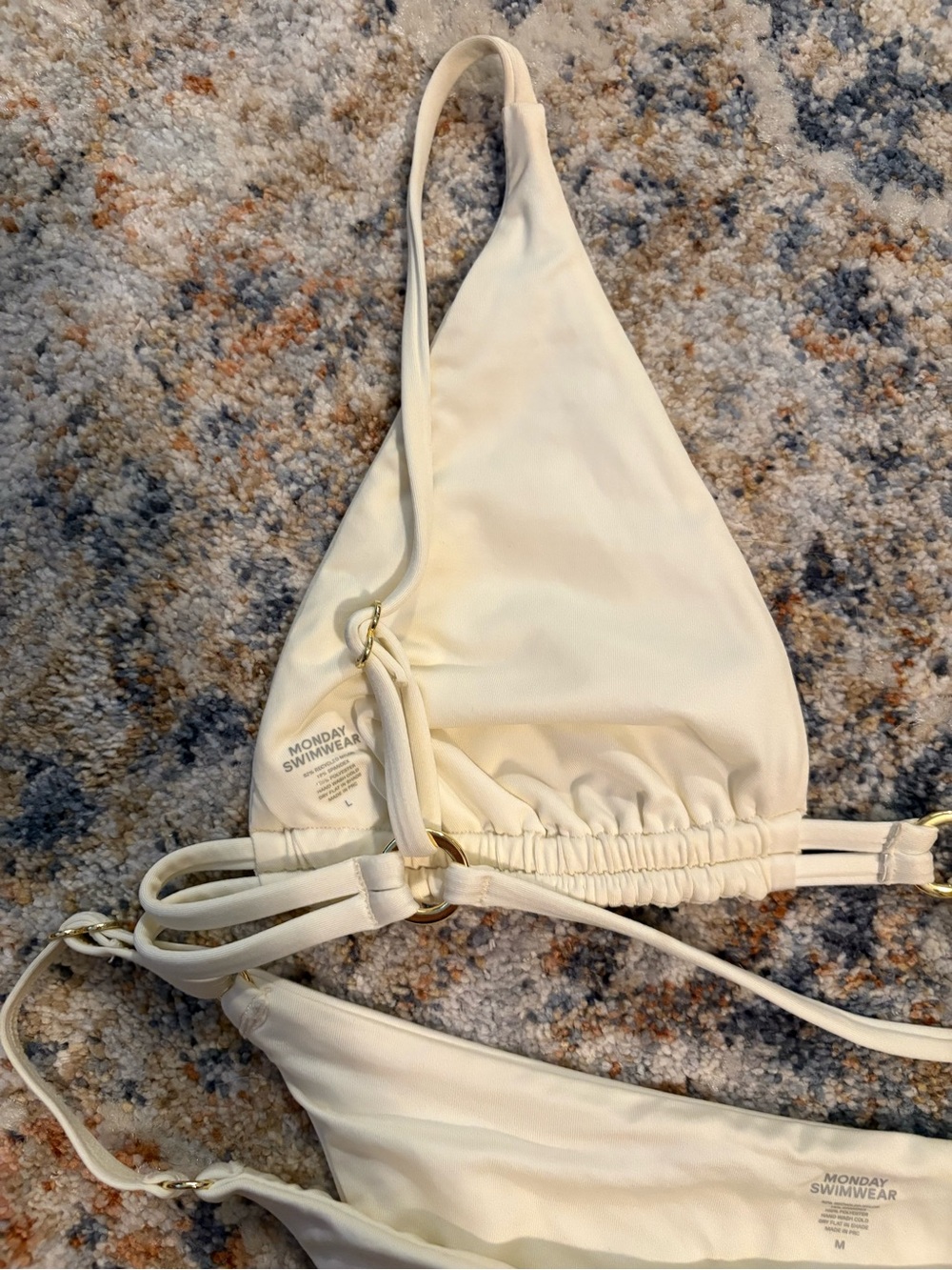 Cream Triangle Bikini Set - Picture 5 of 5
